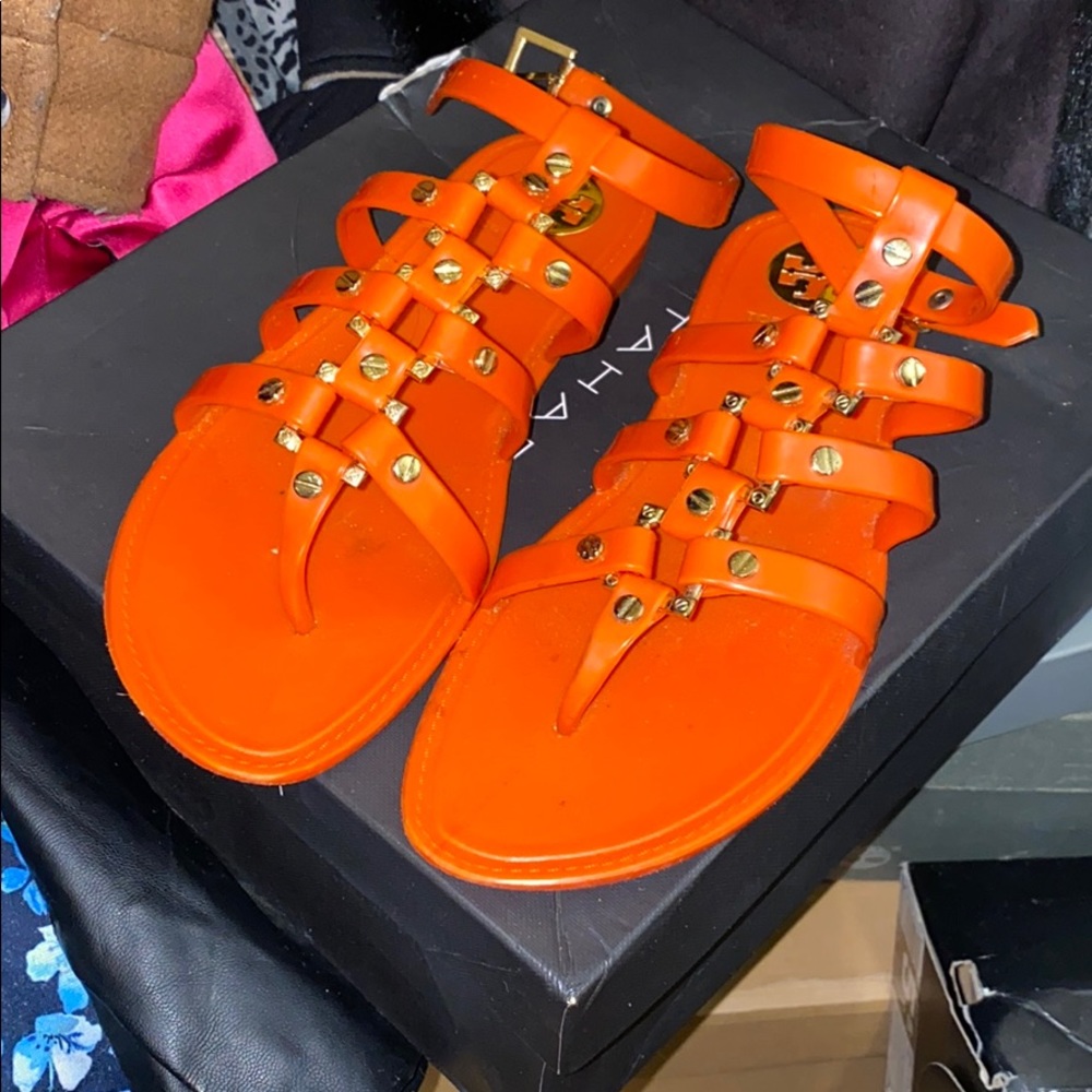 Orange Tory Burch Flatt